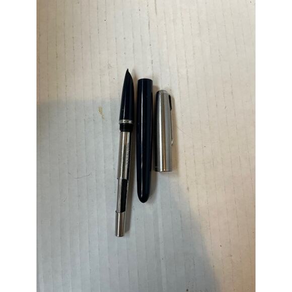 VINTAGE PARKER 51 Fountain Pen Black Lustraloy Cap Aerometric Filler MADE IN USA - Picture 6 of 6